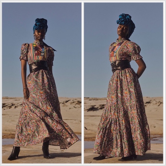RARE Saloon Design House Liberty of London La Carnaby Dress sz 8 AU